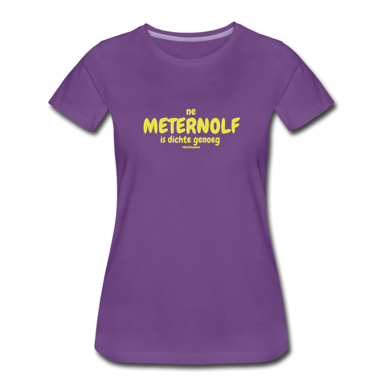 ne meternolf - premium Tshirt (vrouw) - paars