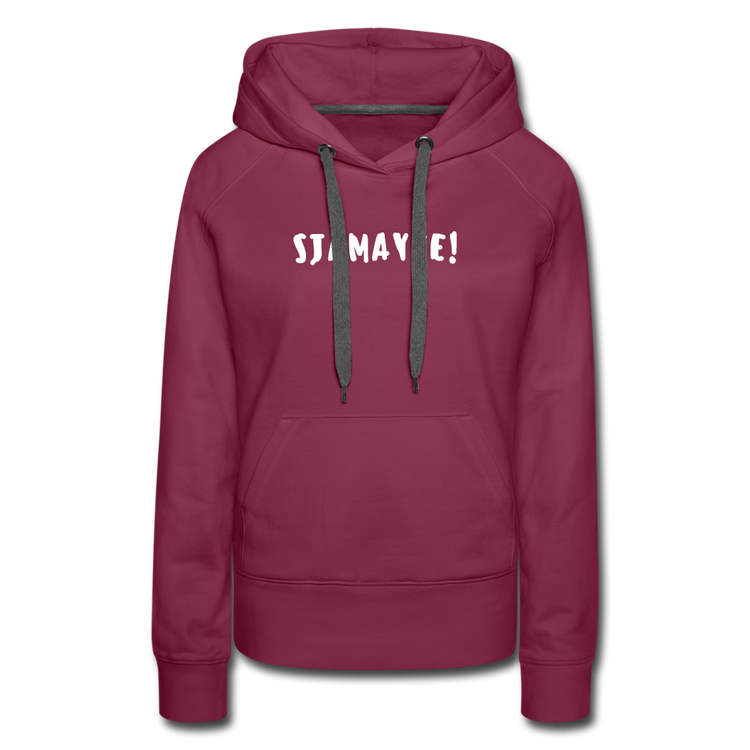 sjamayee - Premium Hoodie (vrouw) - bordeaux