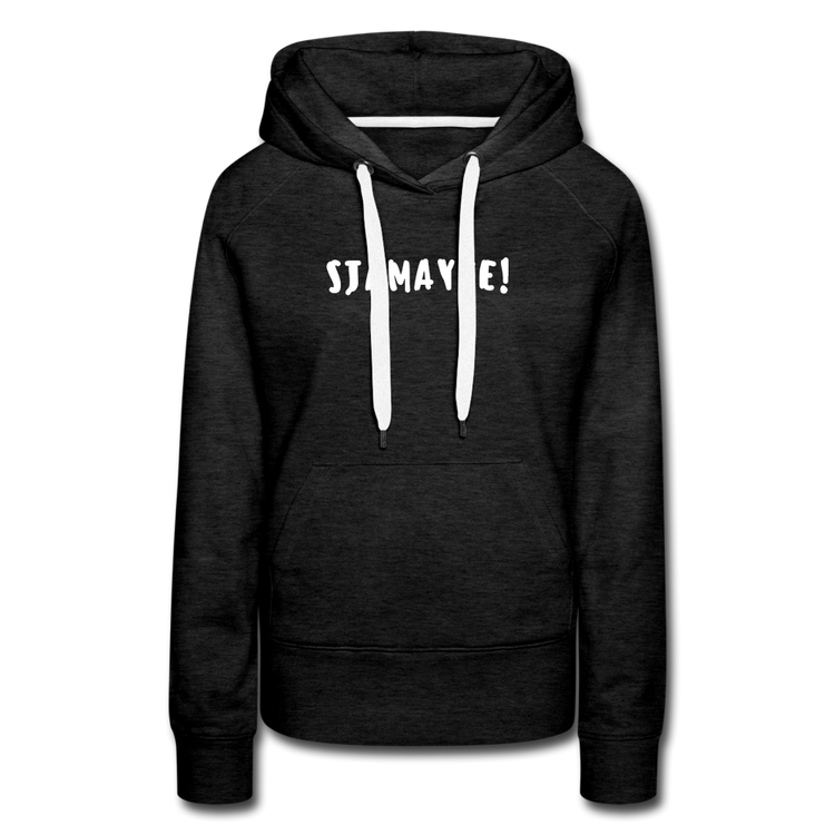 sjamayee - Premium Hoodie (vrouw) - houtskool