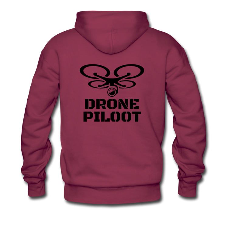 Drone piloot - premium hoodie (man) - bordeaux