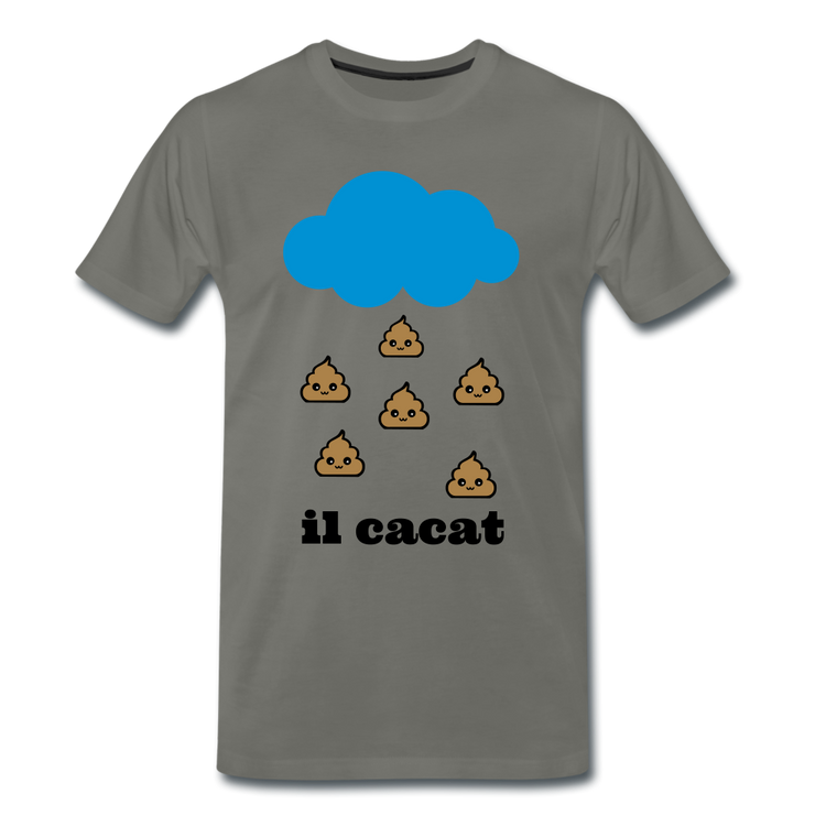 il cacat - Premium T-Shirt (man) - asfalt