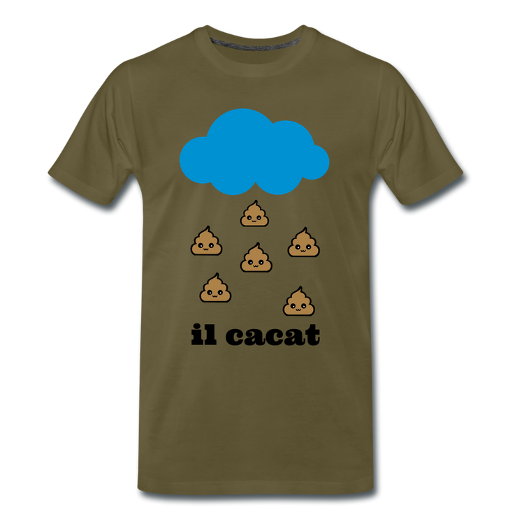 il cacat - Premium T-Shirt (man) - kaki