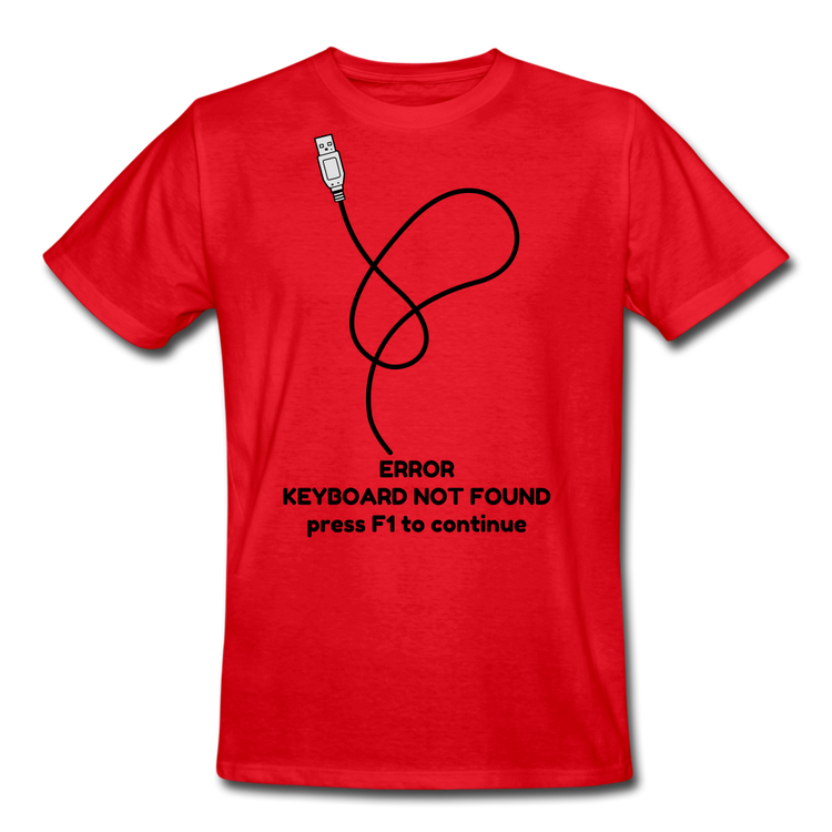 ERROR keyboard not found - Men’s Workwear T-Shirt - rood