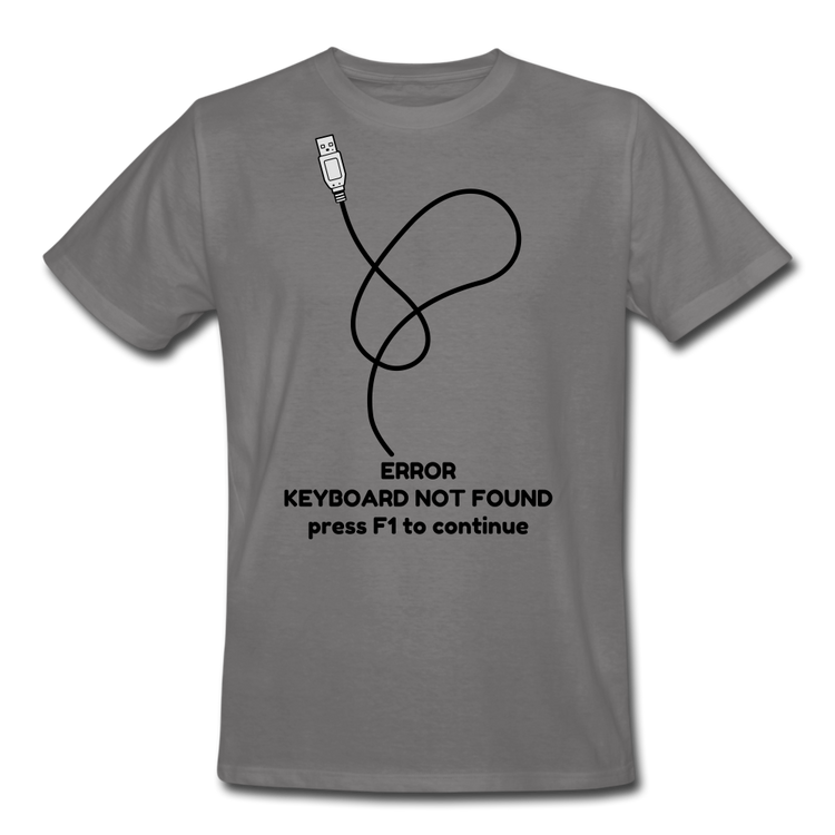 ERROR keyboard not found - Men’s Workwear T-Shirt - grijs
