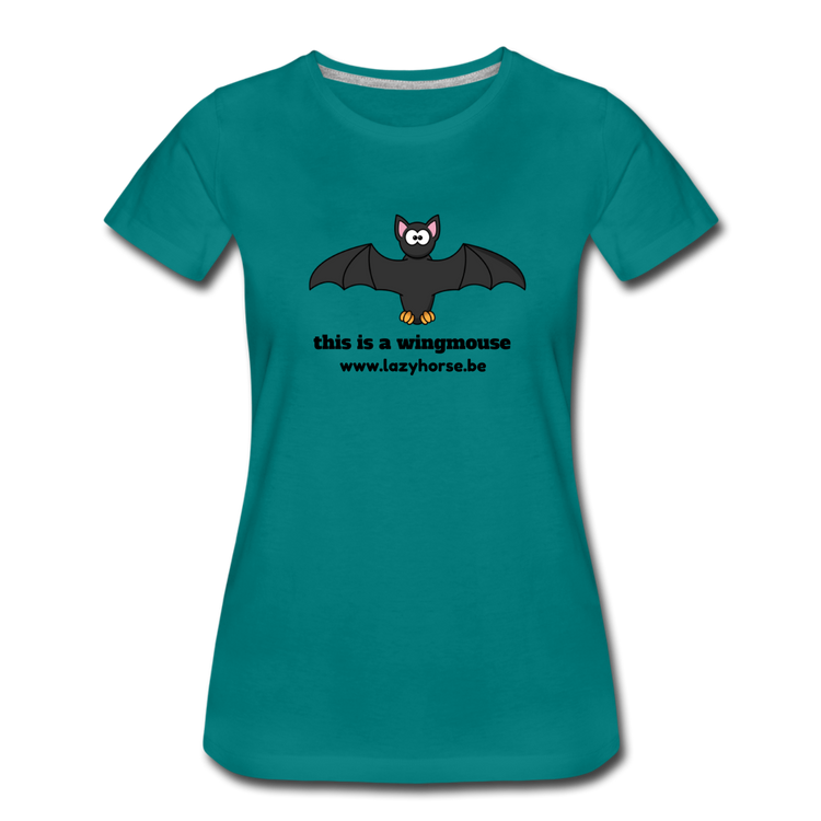 this is a wingmouse - Premium T-Shirt (vrouw) - divablauw