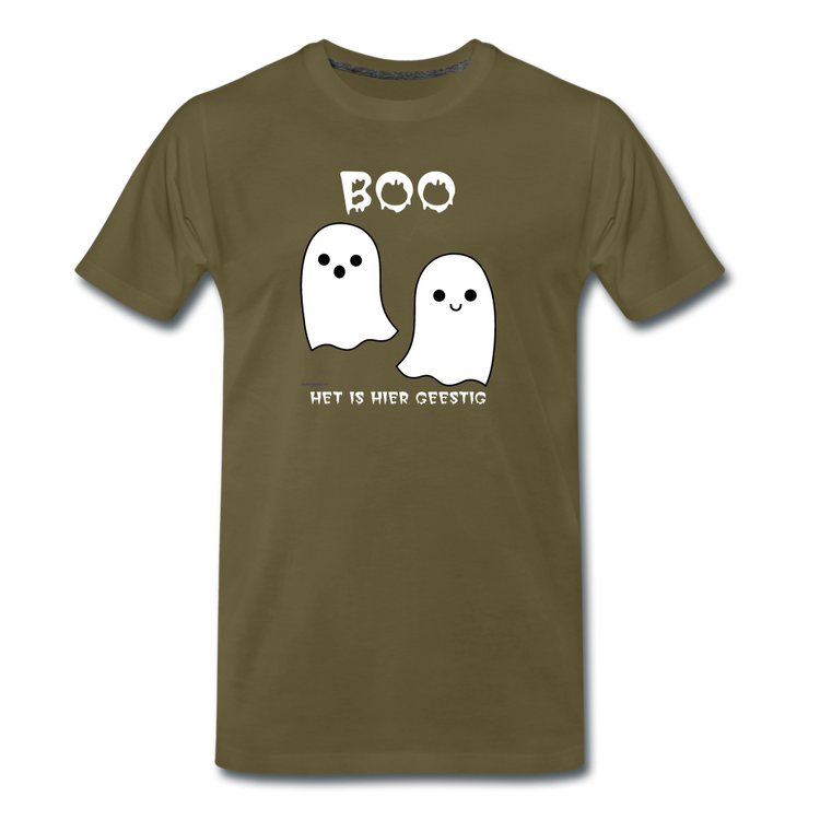 boo - Premium T-Shirt (man) - kaki