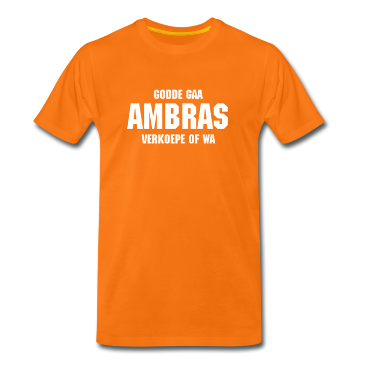 godde gaa ambras - Premium T-Shirt (man) - oranje