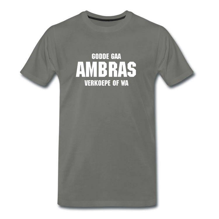 godde gaa ambras - Premium T-Shirt (man) - asfalt