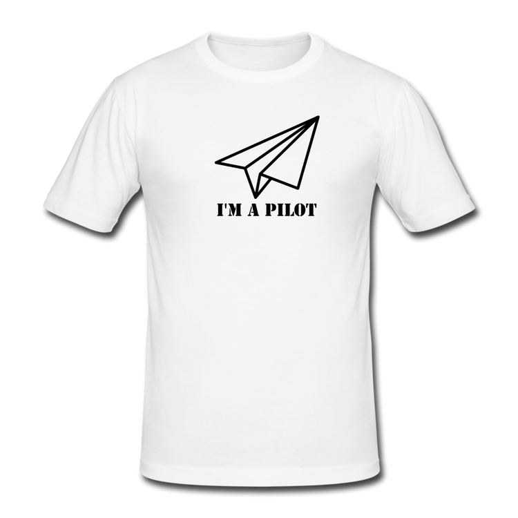 pilot - Gildan Heavy T-Shirt (man) - wit