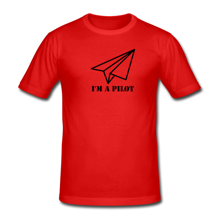 pilot - Gildan Heavy T-Shirt (man) - rood