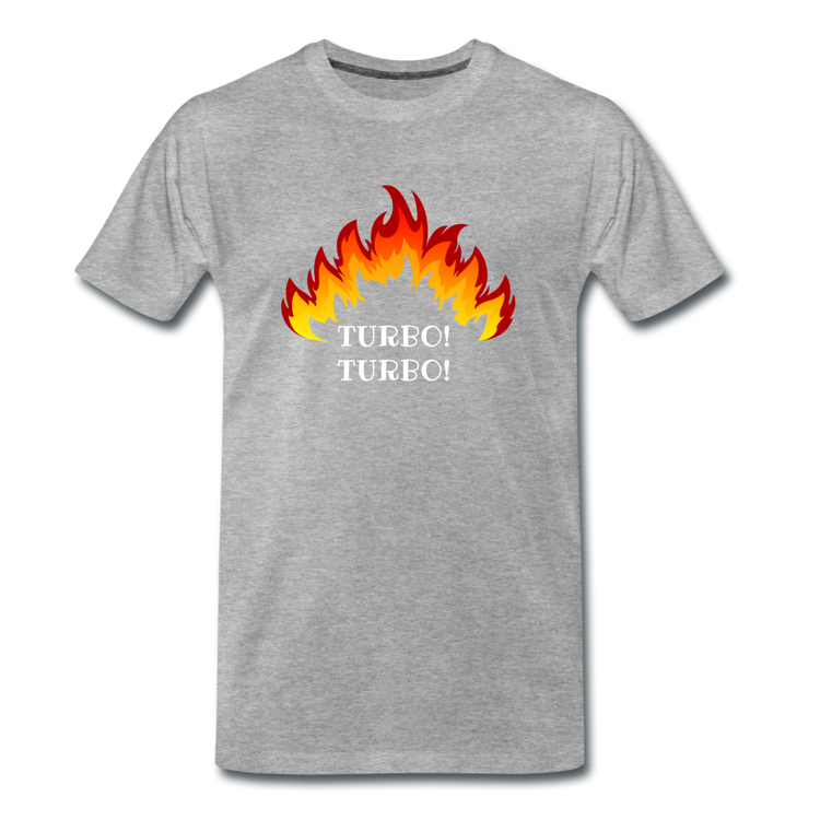 Turbo! Turbo! - Premium T-Shirt (man) - grijs gemêleerd
