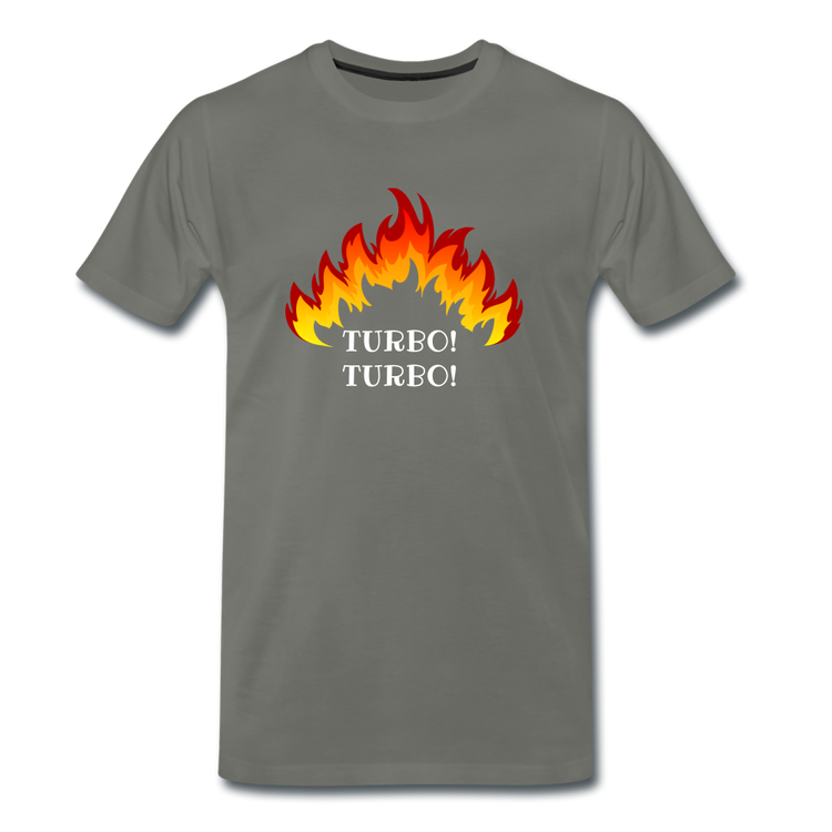 Turbo! Turbo! - Premium T-Shirt (man) - asfalt