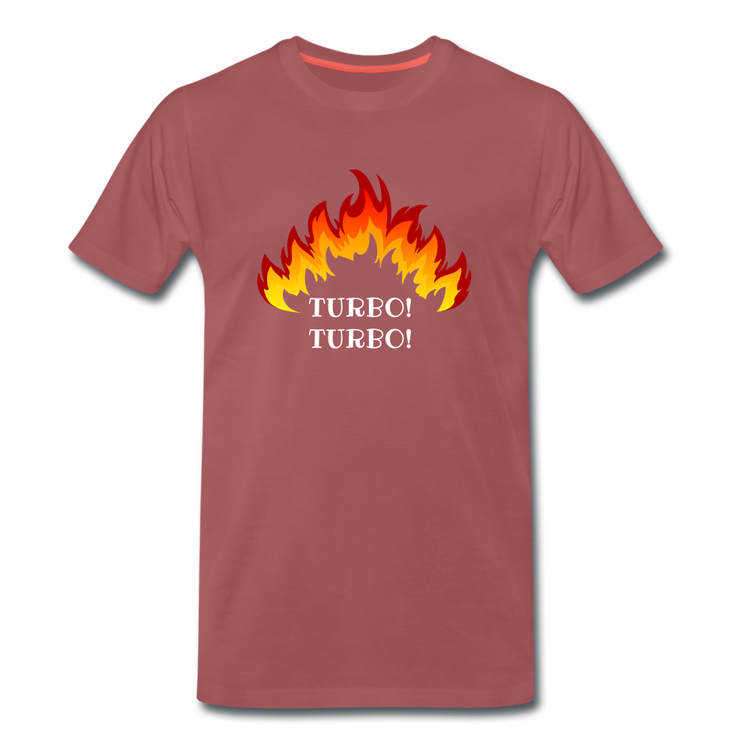 Turbo! Turbo! - Premium T-Shirt (man) - washed burgundy