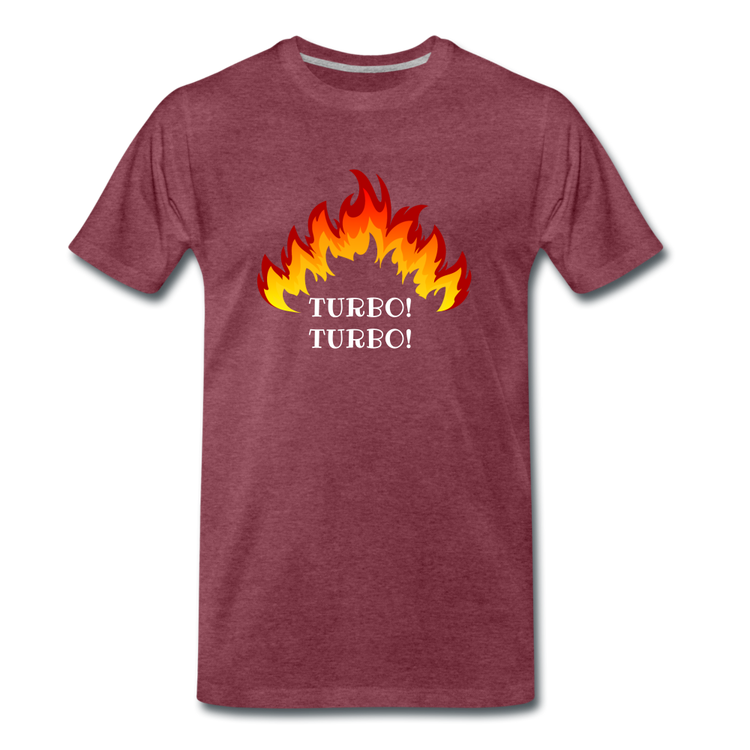 Turbo! Turbo! - Premium T-Shirt (man) - bordeaux gemêleerd