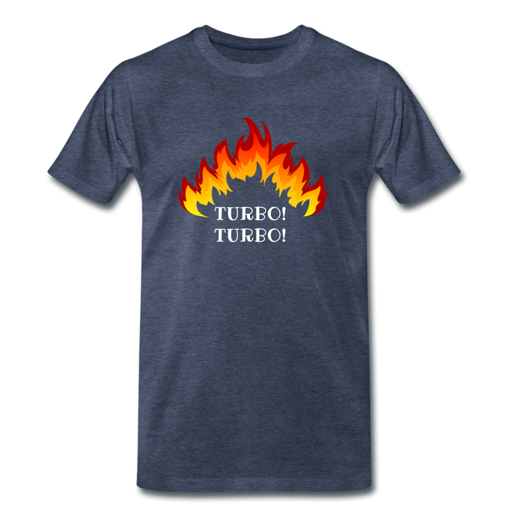 Turbo! Turbo! - Premium T-Shirt (man) - blauw gemêleerd