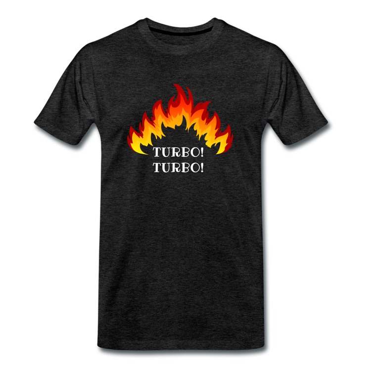 Turbo! Turbo! - Premium T-Shirt (man) - houtskool