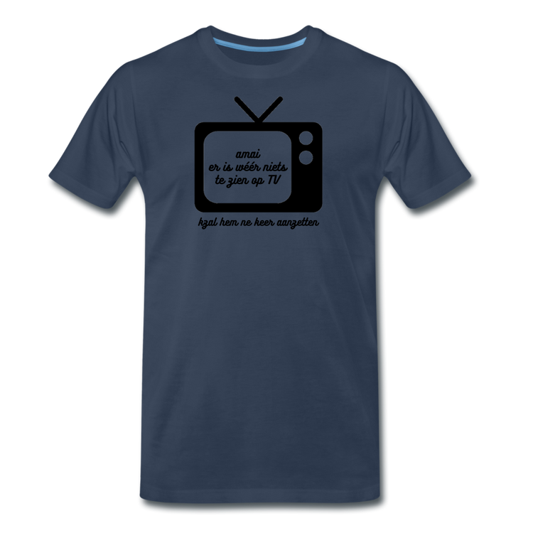 niets op TV - T-shirt (man) - navy
