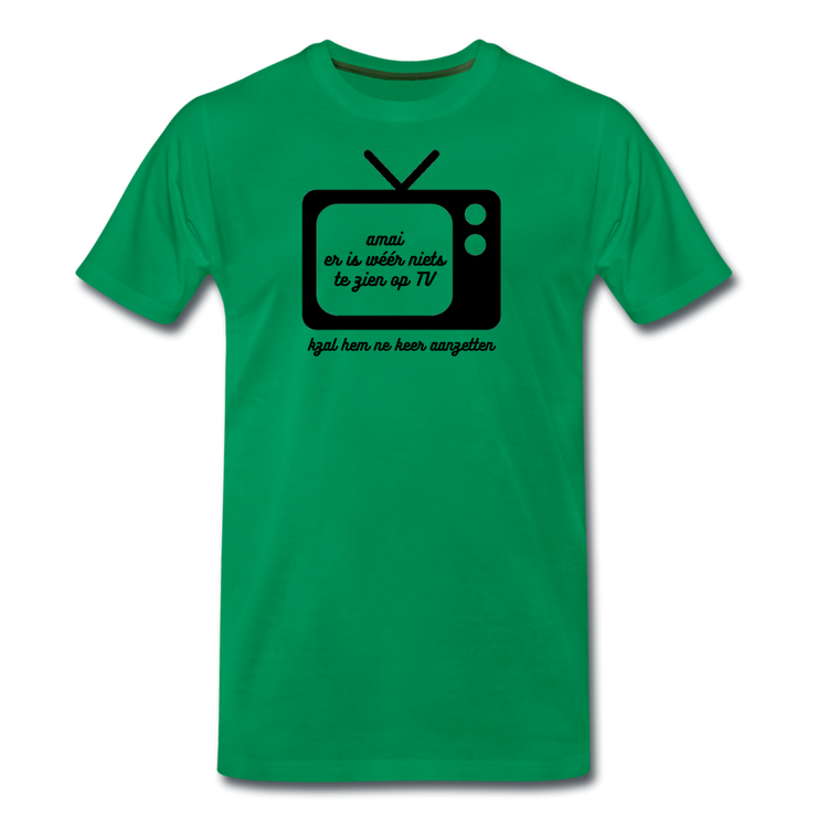 niets op TV - T-shirt (man) - kelly groen