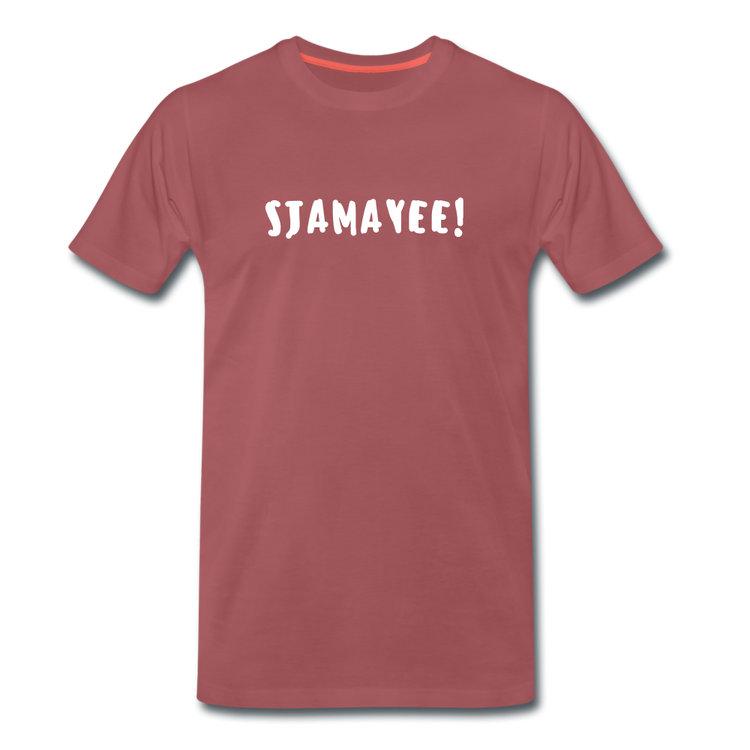 Sjamayee! - Premium T-Shirt (man) - washed burgundy