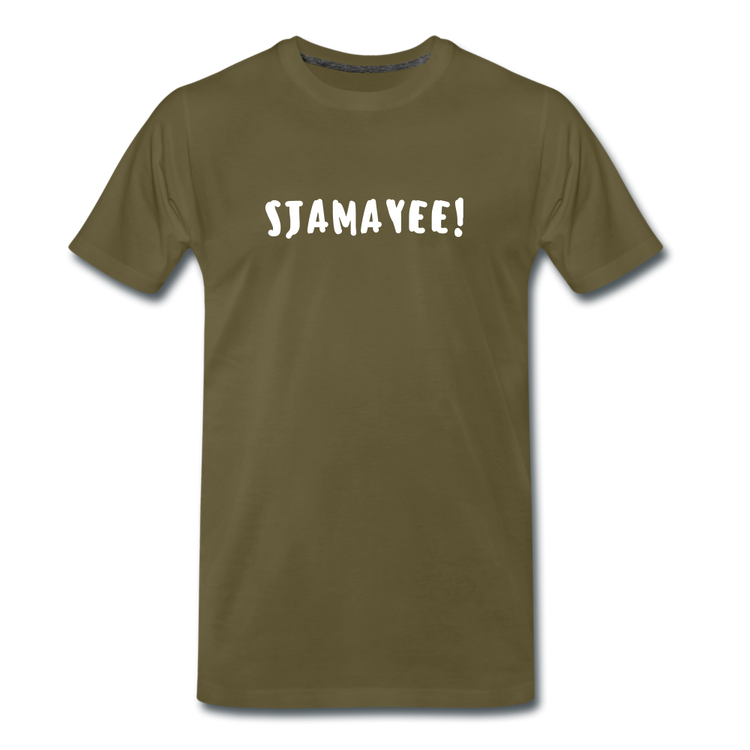 Sjamayee! - Premium T-Shirt (man) - kaki