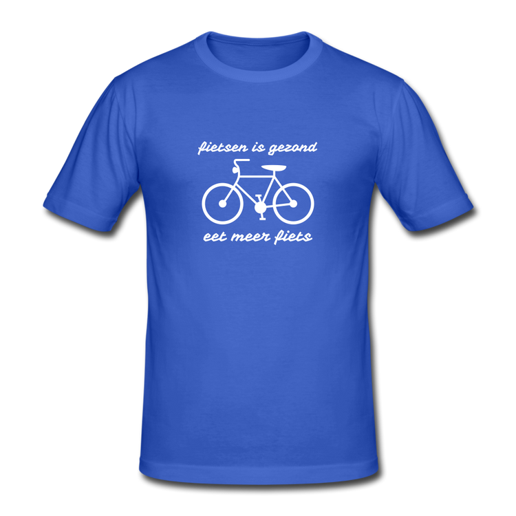 fietsen is gezond - Gildan Heavy T-Shirt (man) - koningsblauw