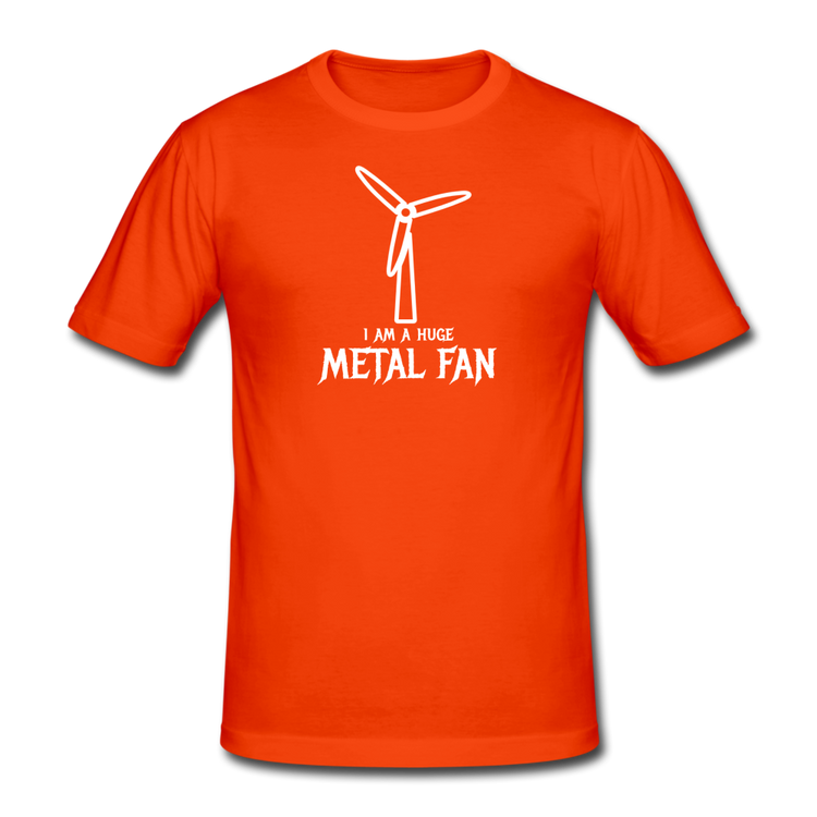 huge metal fan - Gildan heavy T-shirt (man) - oranje