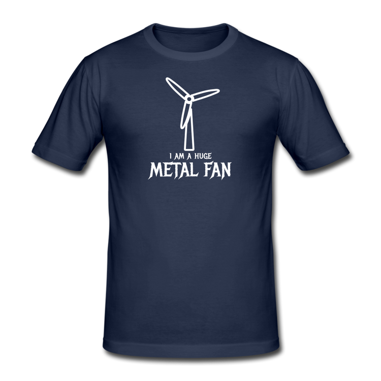 huge metal fan - Gildan heavy T-shirt (man) - navy