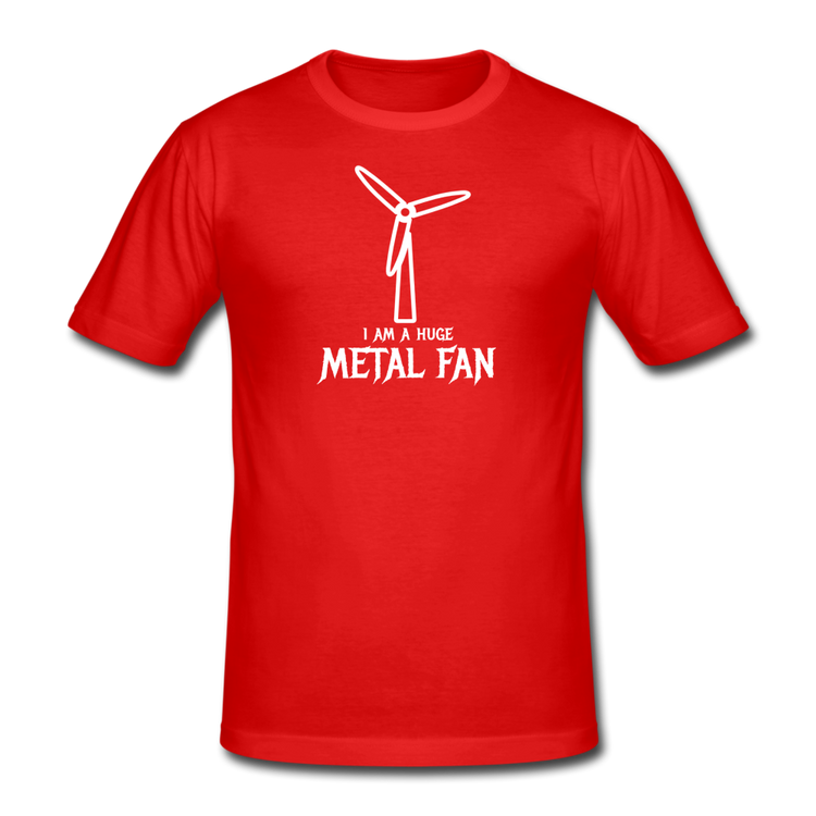 huge metal fan - Gildan heavy T-shirt (man) - rood