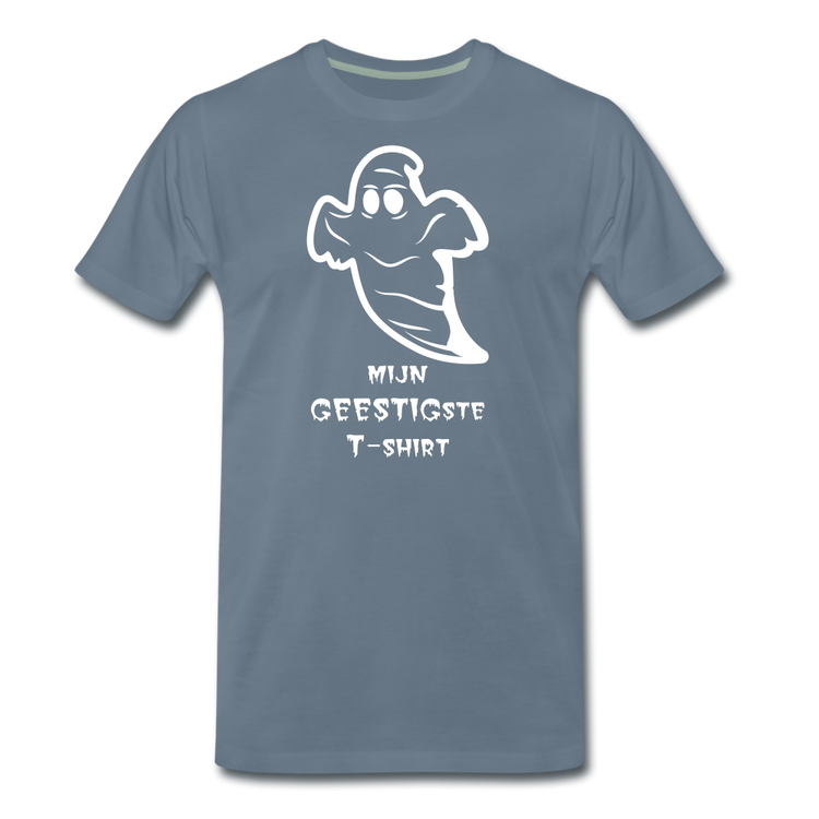 mijn geestigste T-shirt - Premium T-Shirt (man) - blauwgrijs