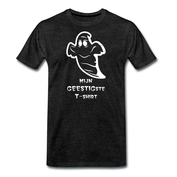 mijn geestigste T-shirt - Premium T-Shirt (man) - houtskool