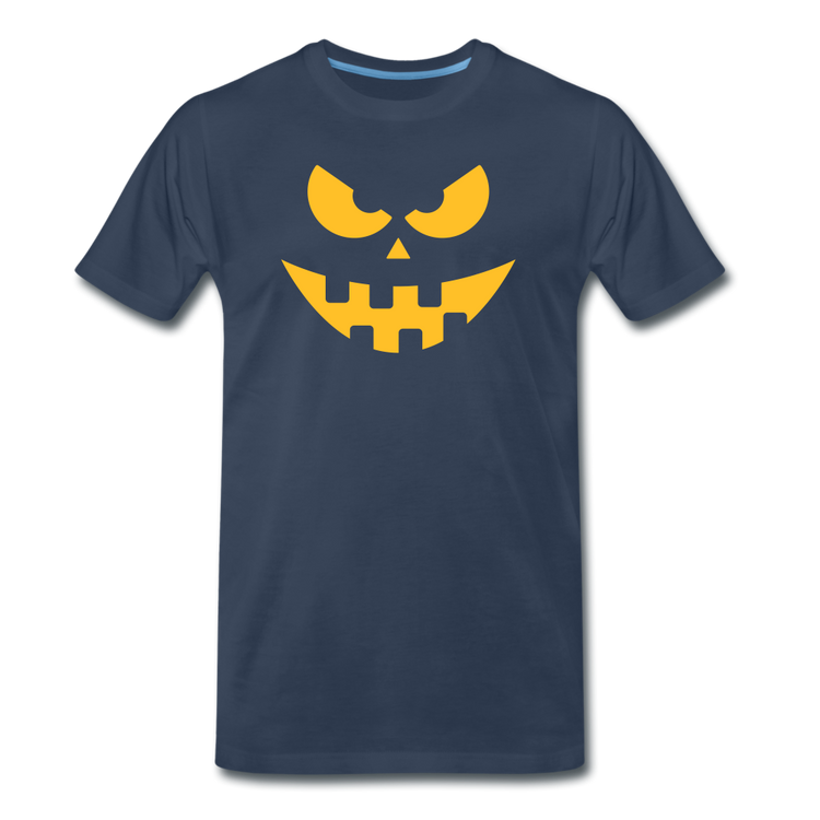 halloween pompoen I - Premium T-Shirt (man) - navy