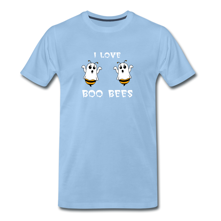 I love boo bees - Premium T-Shirt (man) - sky