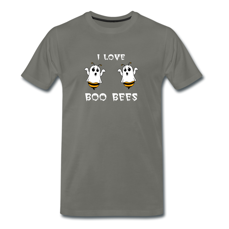 I love boo bees - Premium T-Shirt (man) - asfalt