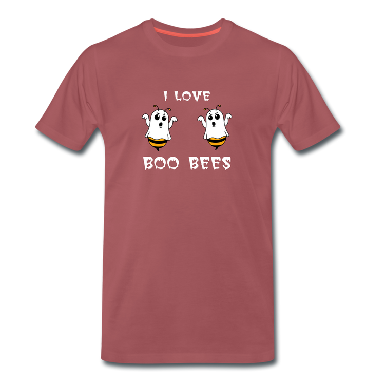 I love boo bees - Premium T-Shirt (man) - washed burgundy
