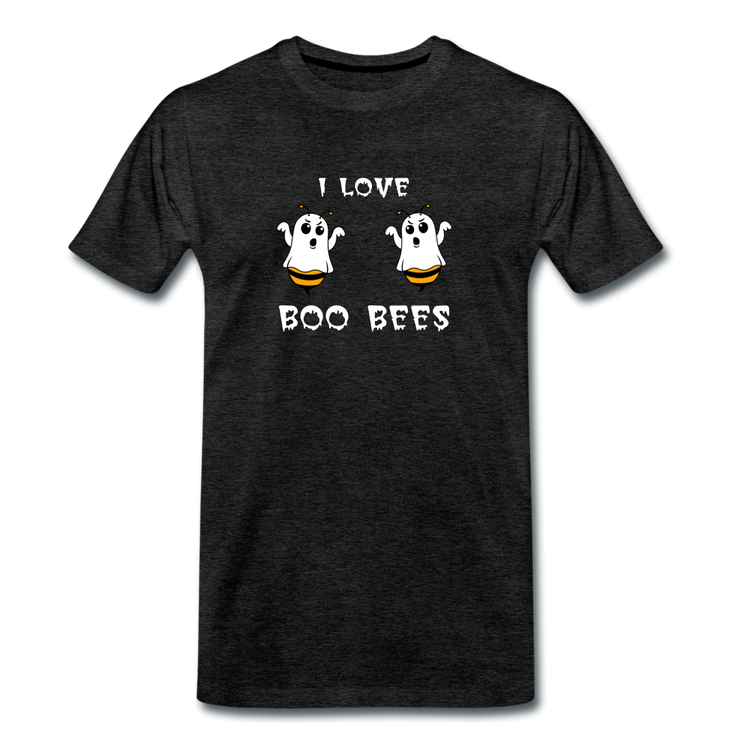 I love boo bees - Premium T-Shirt (man) - houtskool