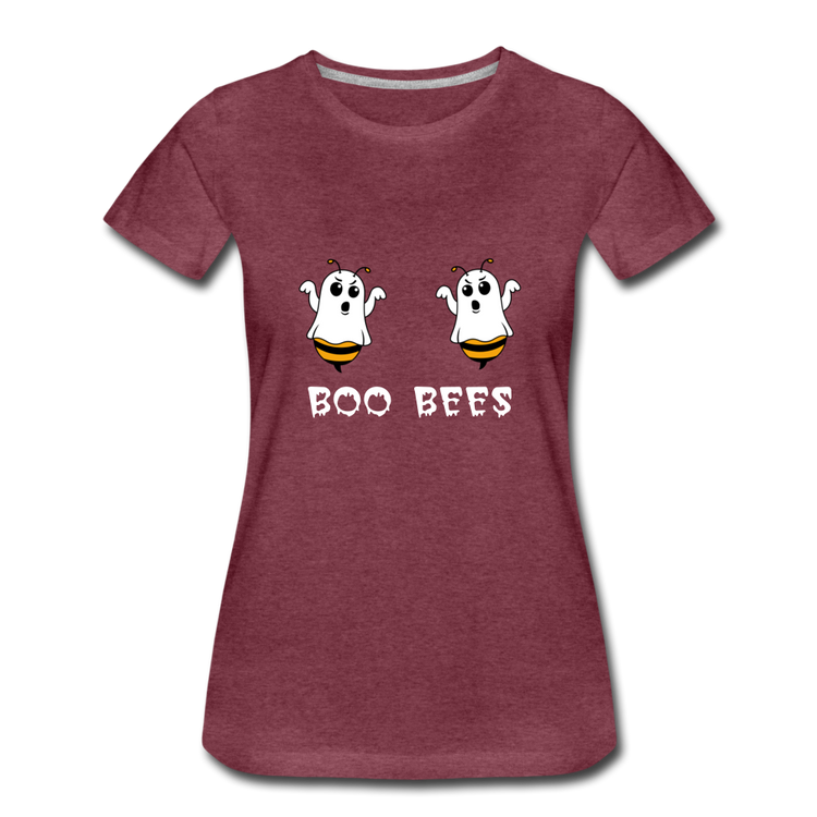 BOO BEES - Premium T-Shirt (vrouw) - bordeaux gemêleerd