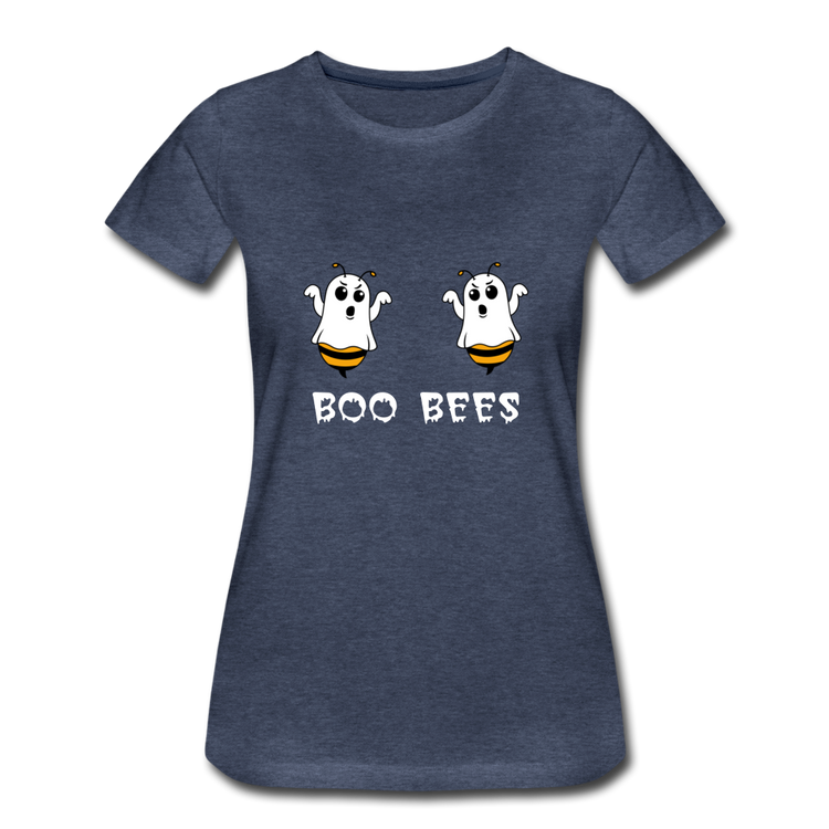 BOO BEES - Premium T-Shirt (vrouw) - blauw gemêleerd