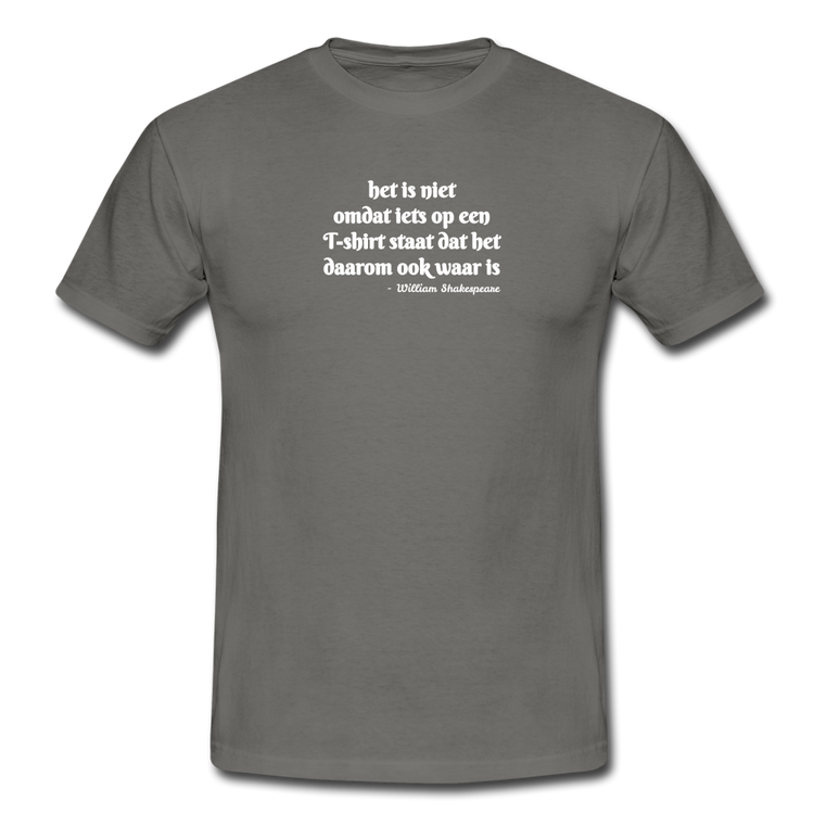 het is niet - T-Shirt (man) - grafietgrijs