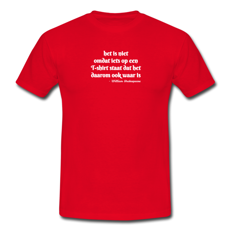 het is niet - T-Shirt (man) - rood