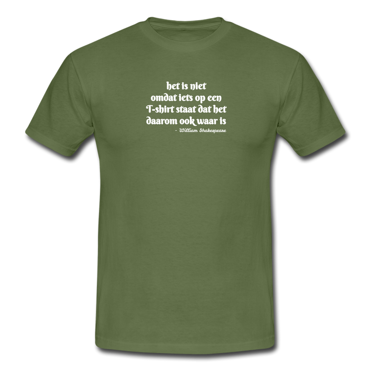 het is niet - T-Shirt (man) - militairgroen