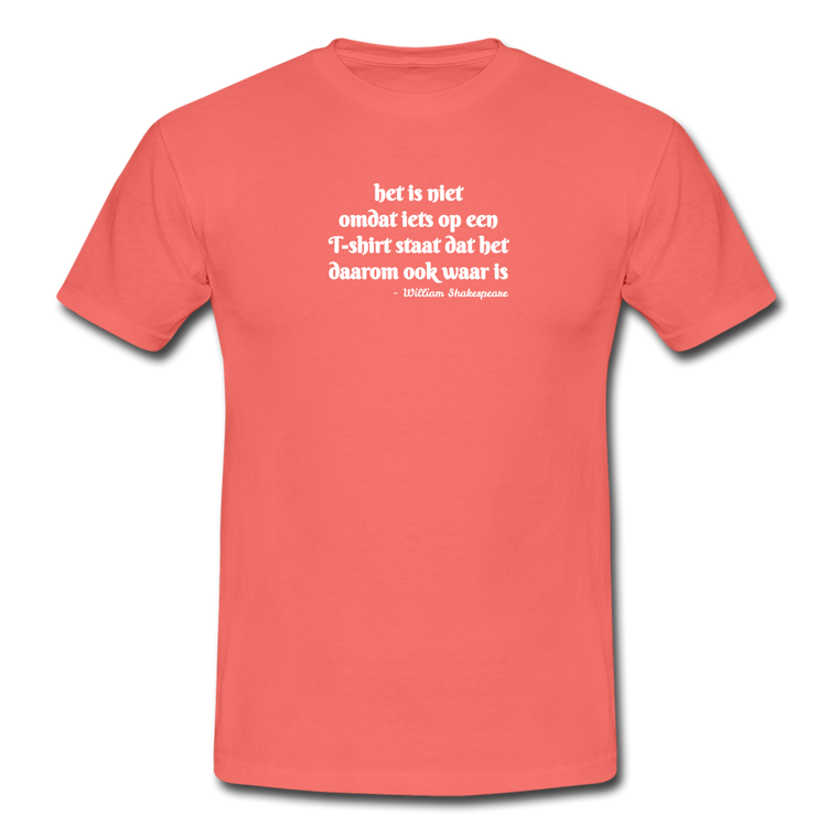 het is niet - T-Shirt (man) - coral