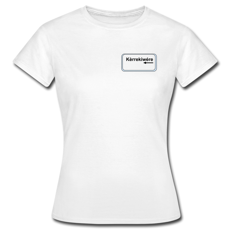 kèrrekiwére - T-Shirt (vrouw) - wit