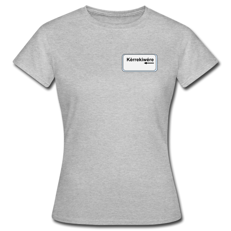 kèrrekiwére - T-Shirt (vrouw) - grijs gemêleerd
