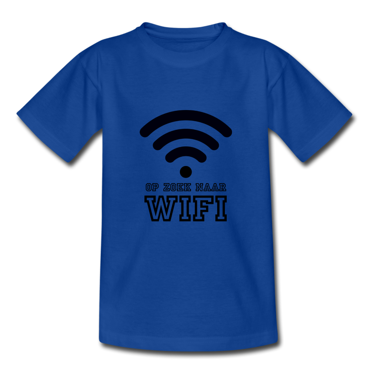 op zoek naar wifi - Teenage T-Shirt - koningsblauw