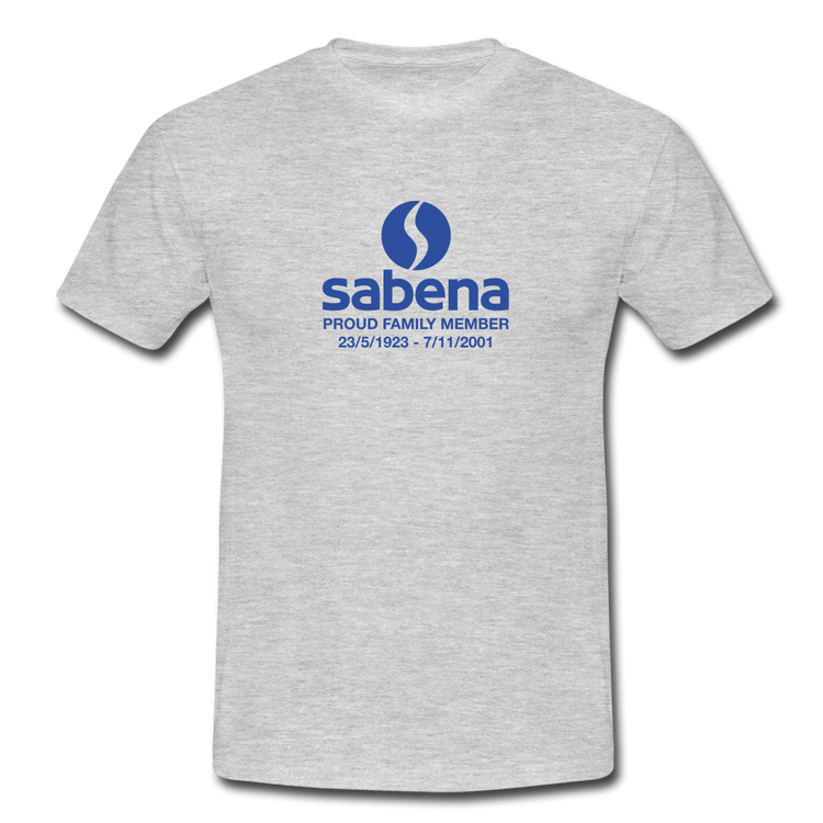 sabena proud family member - T-Shirt (man) - grijs gemêleerd
