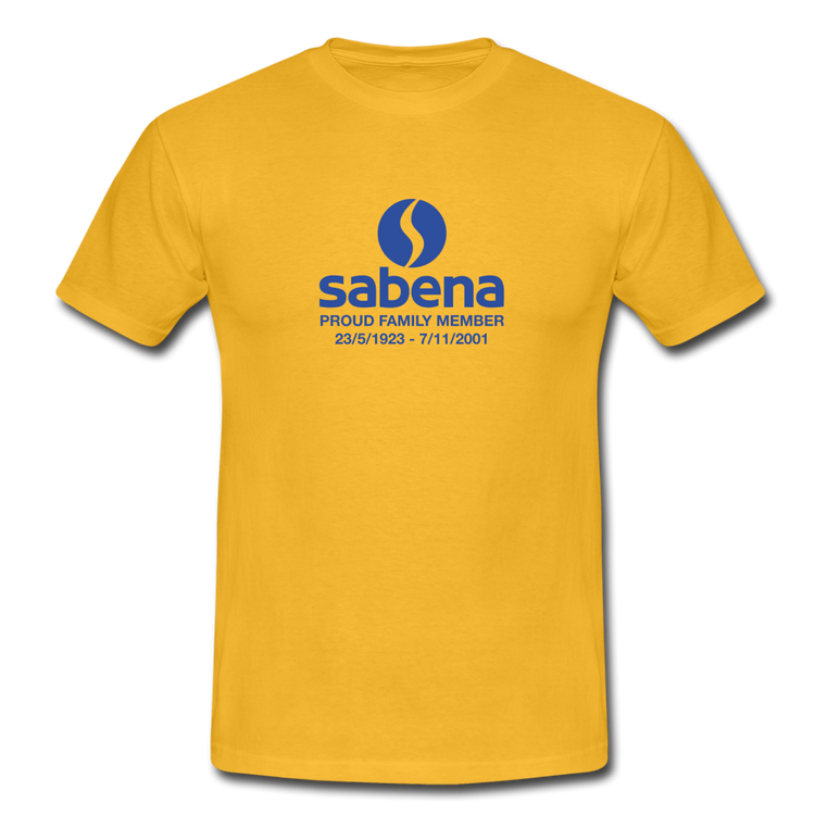sabena proud family member - T-Shirt (man) - geel