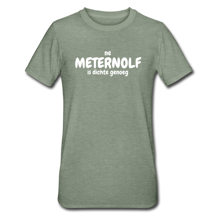 Unisex Polycotton T-Shirt - legergroen gemêleerd