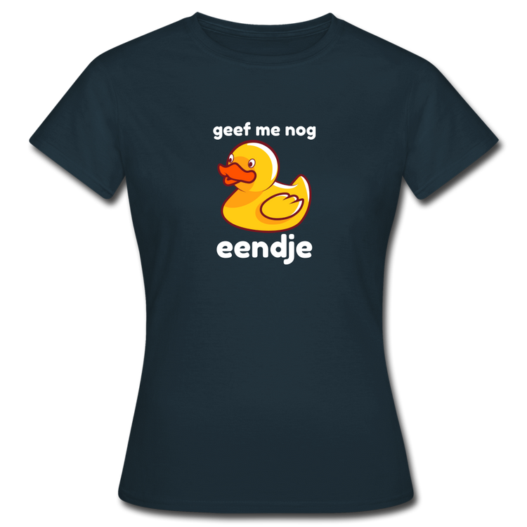 geef me nog eendje - T-shirt (vrouw) - navy
