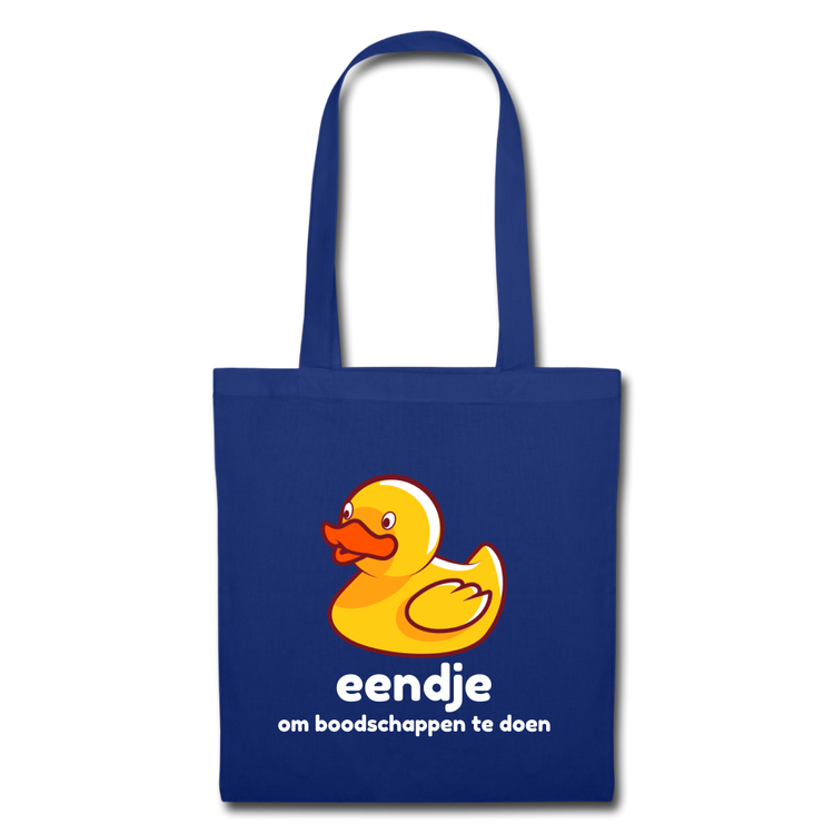 eendje om boodschappen te doen - Tote Bag - koningsblauw