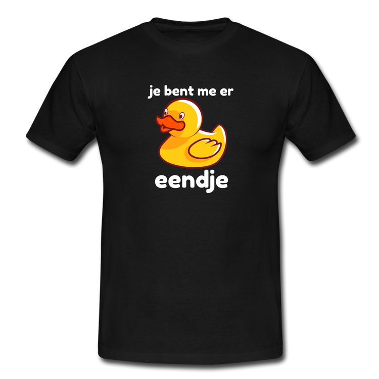je bent me er eendje - T-shirt (man) - zwart
